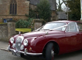Classic Daimler wedding car in Alfreton